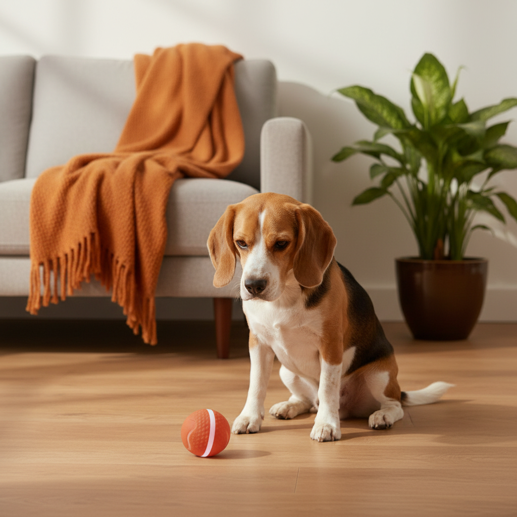 BounceIQ Ball Close to Dog