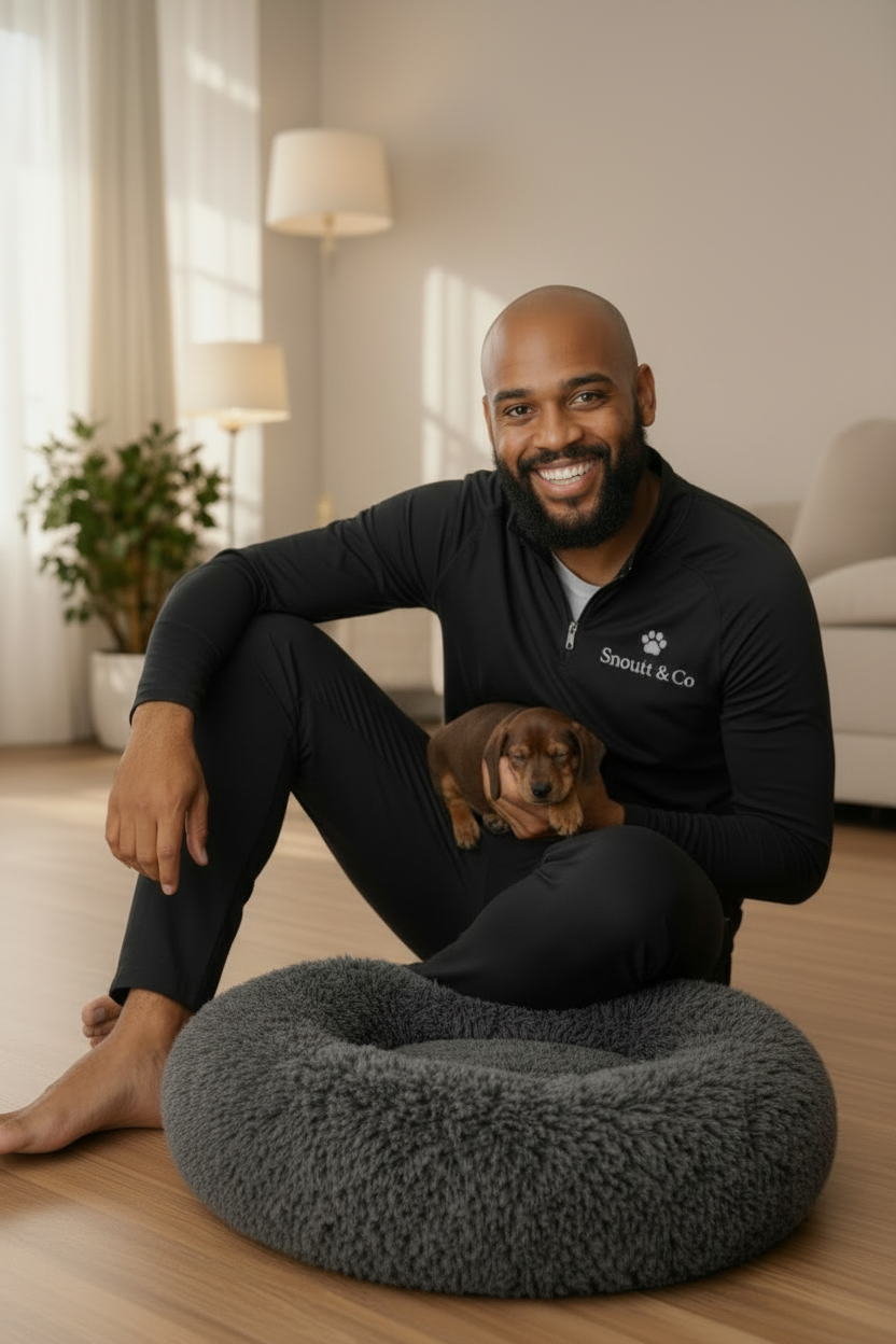 Calm Paws™ Lounge Bed – Pet Dad Full Body