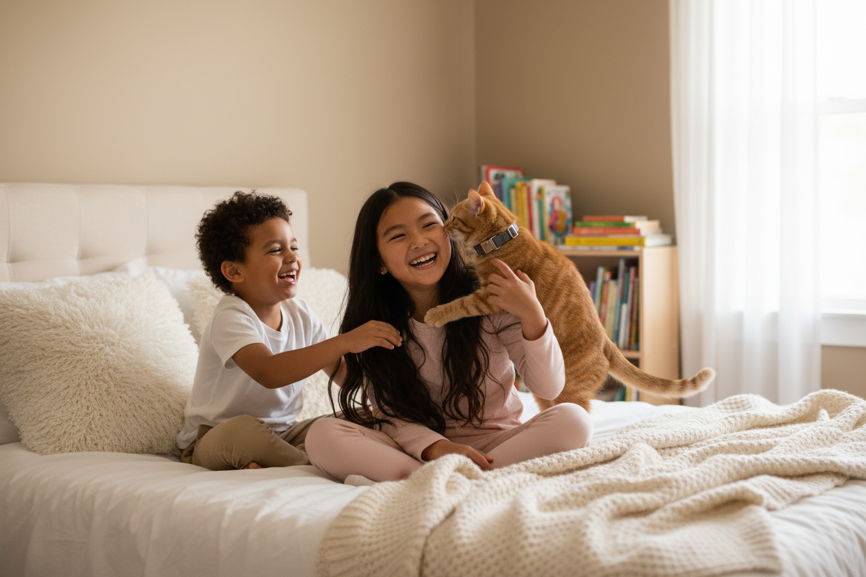 Cats with Kids - Bedroom