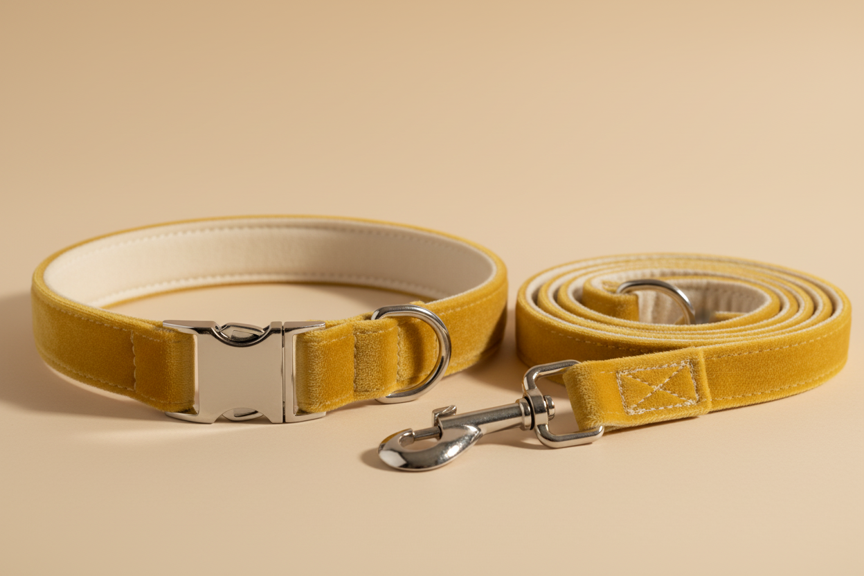 Honey Yellow Velvet Set