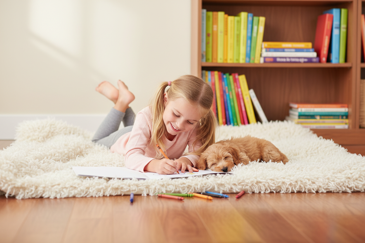 Kids and Pet Scene