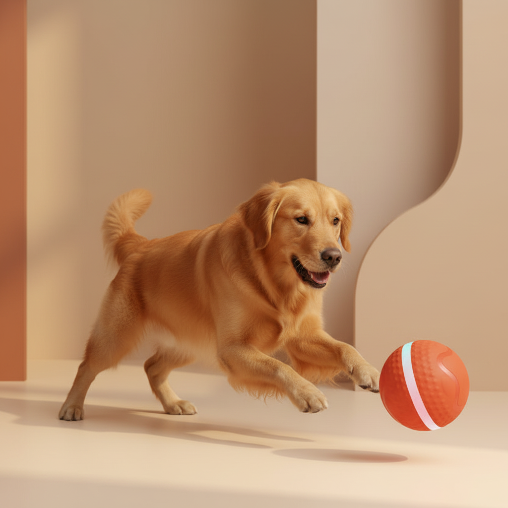 Orange Ball in Action