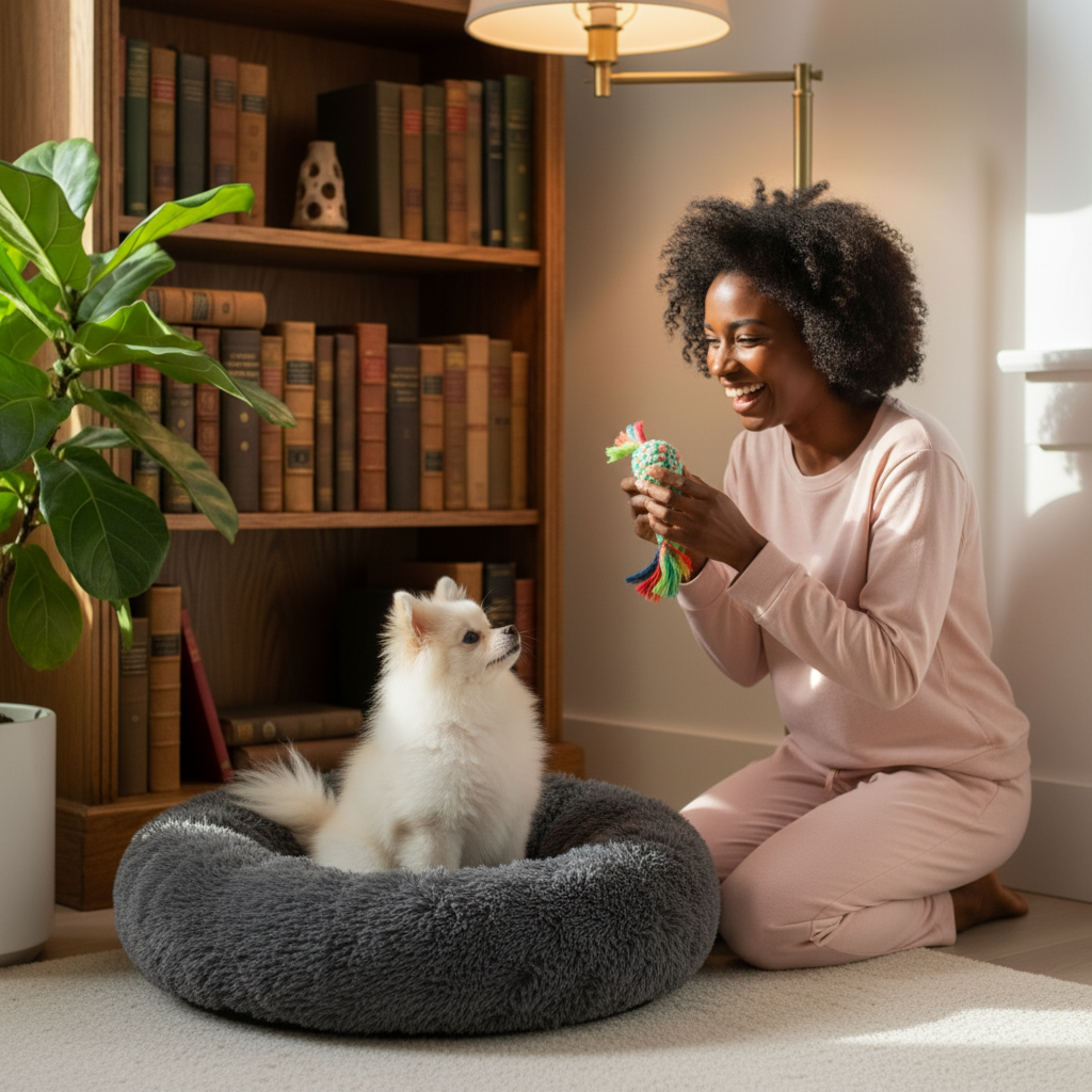 Pet Mom with Pomeranian - Variation 2