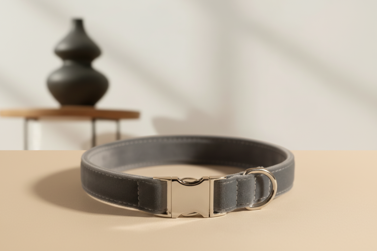 Slate Grey Collar with Editorial Background